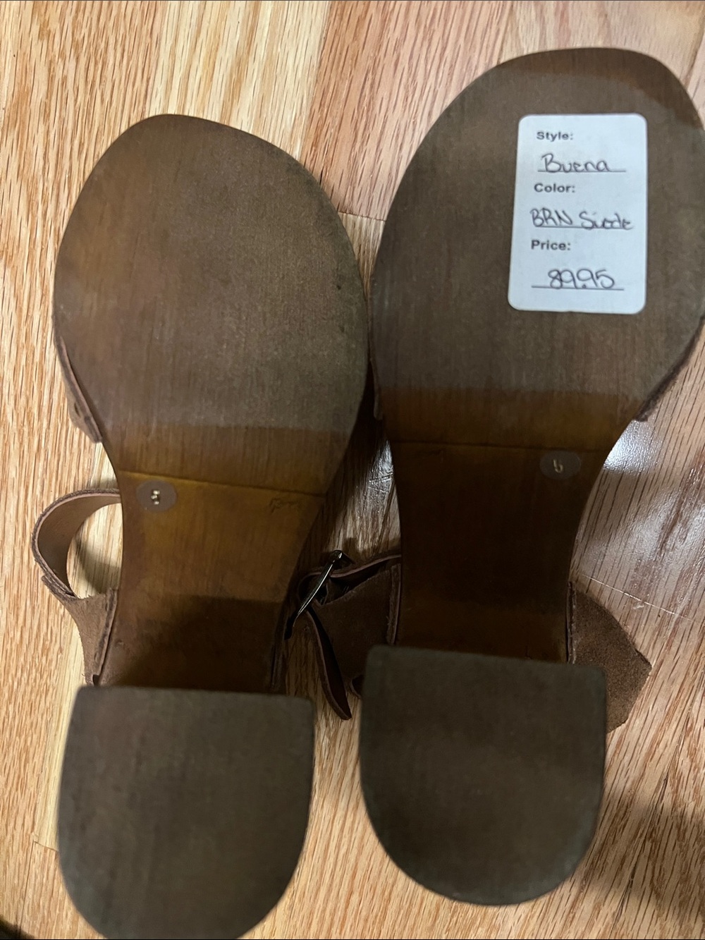 Steve Madden Brown Suede Block Heel Mules - Picture 2 of 5
